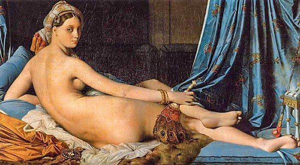 Большая Одалиска, Жан-Огюст-Доминик Энгр, 1814г. Лувр
