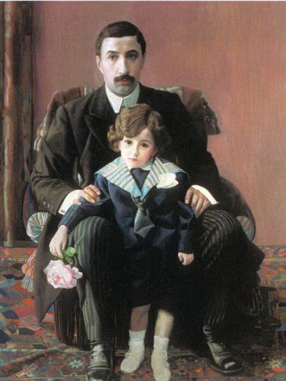 Фил пор Армана Францевича с сыном 1915 (413x550, 38Kb)