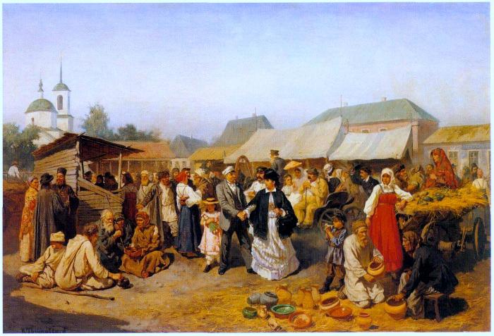 1893-Trutovsky-It's a shopping in region-Трутовский-Базар в провинции