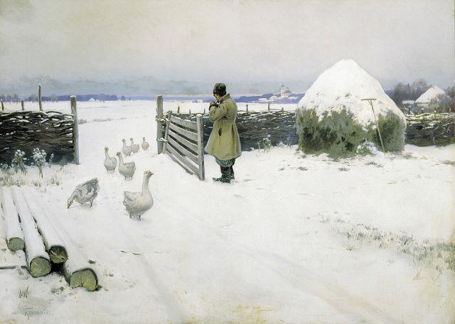 1897-Germashev-Snow went-Гермашев-Снег выпал.