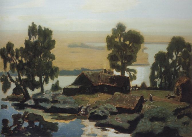 Полдень. 1910-еХолст, маслоВологодская областная картинная галерея