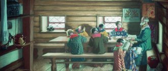 Сочинение по картине Кустодиева «Земская школа в Московской Руси»