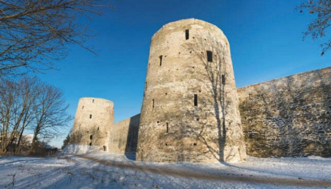 Старая крепость в городе Изборске, Псковская область