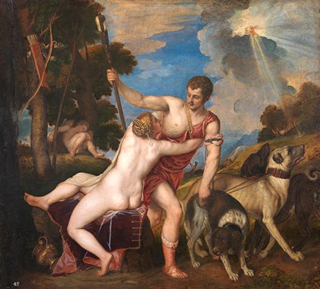 Венера и Адонис. ок. 1553